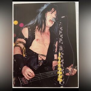 Vintage W.A.S.P. Blackie Lawless pinup